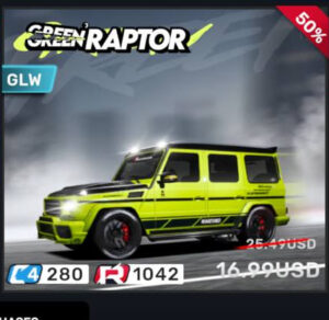 ♥️ GREEN RAPTOR