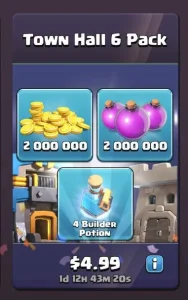 💎 آفر Town Hall 6 pack