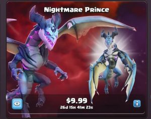 اسکین nightmare prince