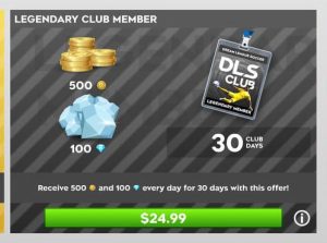 💎 Legendary Club Member 25$